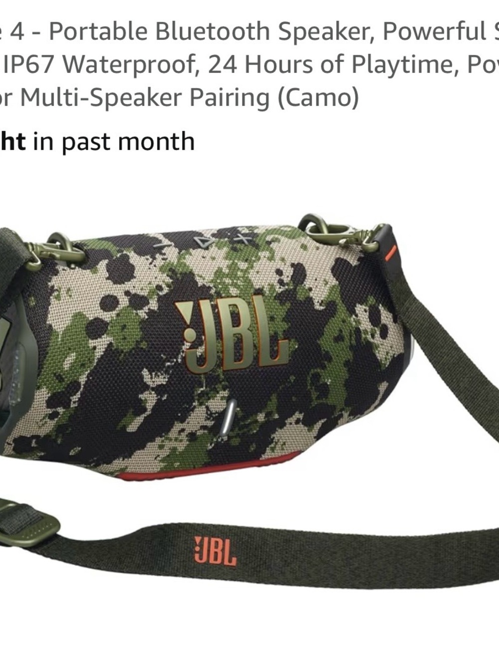JBL Green Camo Belt Bag with Olive Strap